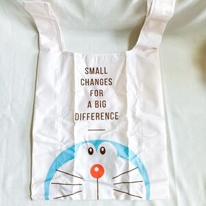 Brand New large Doraemon x Elixir foldable waterproof shopping bag